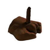 SilexD 7 Inch Apollo Half Torso with Interchangeable Dildo Liquid Silicone Brown Default Title Assturbators